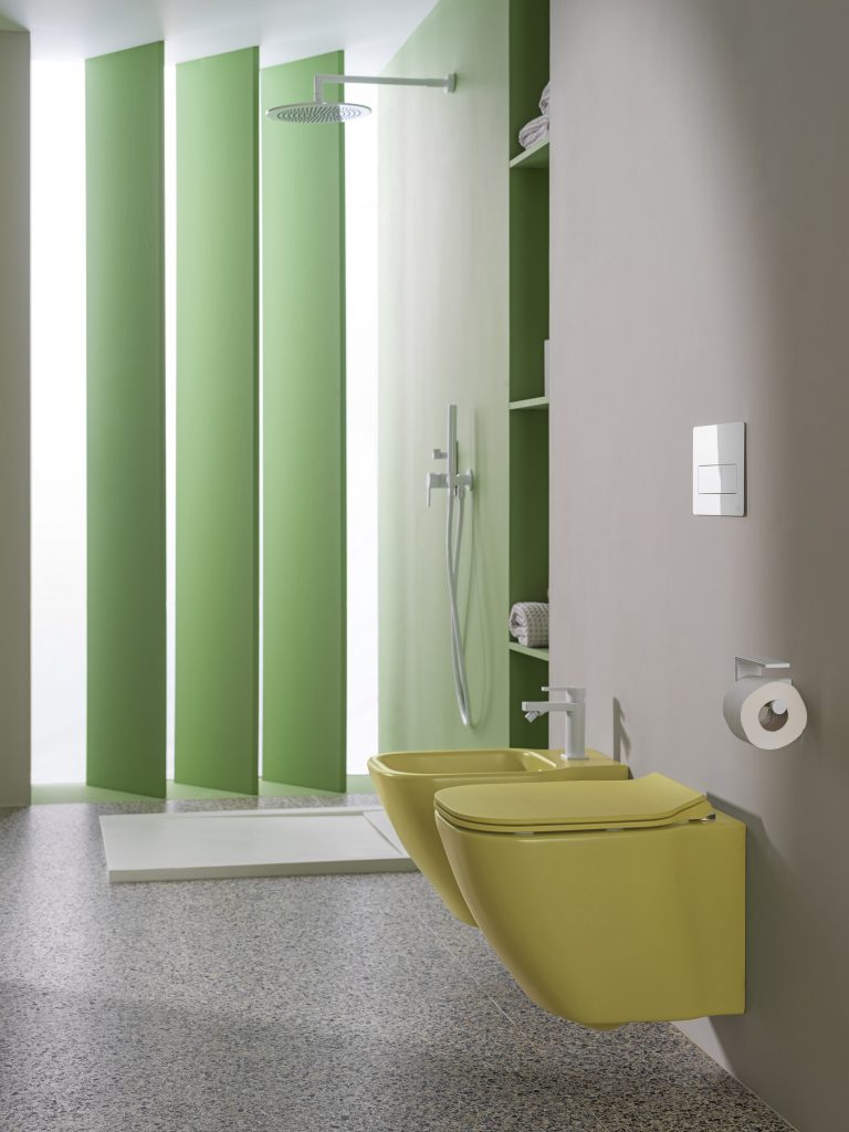 zelene pastelne boje u kupaoni